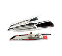 FHSUFG Turn Signal Lens Light Side Marker Lights Turn Signal Lamp For 1series E81 E82 E87 E88 3series E90 E91 E92 E93 5series E61 2Pcs/Set Colourful(Silver Shell)