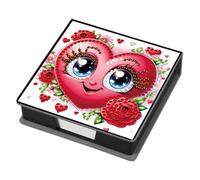FHTech Store 5D DIY Diamond Painting Note Box Kit - 160 Self-Adhesive PU Rhinestone Notepad Holder, Complete Art Craft Set for Adults & Teens (Design J)