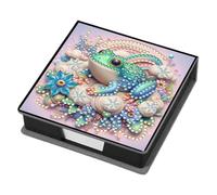 FHTech Store 5D DIY Diamond Painting Note Box Kit - 160 Self-Adhesive PU Rhinestone Notepad Holder, Complete Art Craft Set for Adults & Teens (Design I)