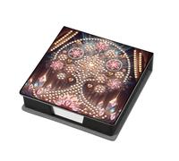 FHTech Store PU 5D Diamond Painting Kit Note Box with 160 Sheets Diamond Art Notepad Box for Home Office and School Supplies