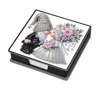 FHTech Store PU 5D Diamond Painting Kit Note Box with 160 Sheets Diamond Art Notepad Box for Home Office and School Supplies