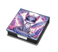 FHTech Store PU 5D Diamond Painting Kit Note Box with 160 Sheets Diamond Art Notepad Box for Home Office and School Supplies