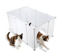 FHTONGE Extra Large Cat Litter Box Enclosure Splash Guard for Any Type, Universal Kitten Litter Pan Pee Shields Wall Protector, Spill Proof Cat Litters Box Privacy Screen for Open Top
