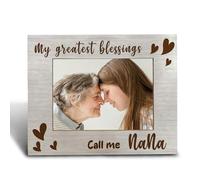 FHUGX Nana Grandma Picture Frame 5x7, My Biggest Fans Call Me Nana Photo Frame, Grandma Nana Gifts from Grandkids, Grandmother's Gifts for Birthday Christmas Mother's Day