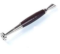 FHUILI 3 in 1 Pipe Tamper Tool - Tobacco Pipe Cleaners Tool - Cowhide Metal Anti-Extinguishing Pressure Bar Pipes Cleaning Tool Nozzle Cleaner Tamper Tool for Persenality Mens Gifts