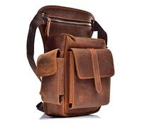 FHUILI Leather Arrow Quiver - Traditional Hip Quiver - Hunting & Archery Sports, Both Left & Right Hand