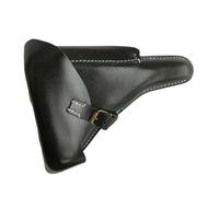 FHUILIJH Classic Cowhide Holster, Western Cowboy Pistol Holster, Adjustable Gun Holder Lace Up Cosplay for Men Women,Black,27cm