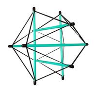 FHUILIJH Fascia Tension Model Anatomical Column Tension Integral Model Tension Model for Science Educatio,Green,24cm