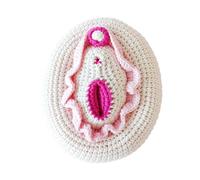 FHUILIJH Knitted Vulva Model Female Vulva Gynaecological Anatomy Medical Model for Science Education,Pink,21cm
