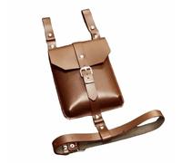 FHUILIJH Medieval Retro Leg Bag Leather Bondage Wallet Bag Leg Bag for Halloween Cosplay,Brown,15cm