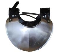 FHUILIJH Medieval Simple Neck Armour - Medieval Armors Chest Armor - for Medieval Costumes Halloween Makeup Costumes,Black,20cm