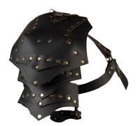 FHUILIJH Renaissance Cosplay Shoulder Guards - Cosplay Medieval Armors Shoulder Armor - for Medieval Halloween Cosplay,Black,35cm
