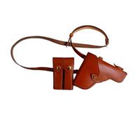 FHUILIJH Single-Shoulder Sling Gun Holster Outdoor Classic Retro Gun Holster for Film and Television Props,A,20cm