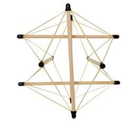 FHUILIJH Spinal Pelvic Tensor Integral Model Structural Fascial Tensioning Body Tensioned Integral Model for Teaching Learning Display,White,24cm