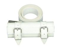 FHUILIJH Sword Holder Belt - Adjustable Waist Sheath Scabbard Holder -for Cosplay Renaissance Accessories,White,110cm