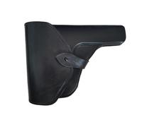 FHUILIJH Top-Grain Cowhide Holster Magazine Pouch Tactical Training Leather Gun Holster for Film and Television Performance Props,Black,A