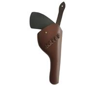 FHUILIJH Vintage Classic Revolver Holster, Western Cowboy Pistol Holster, for Film and Television Performance Props,Brown,29cm