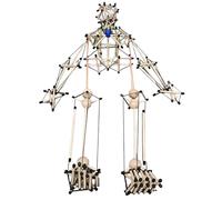 FHUILIJH Whole Body Tension Anatomical Model - Spinal and Pelvic Tension Model - for Demonstration Dynamic Axis Teaching Aid,Flesh,40cm