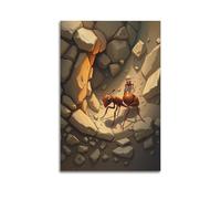 fhujgg Animal Poster A Marching Ant Colony Working Poster Wall Art Canvas Aesthetic Cover Painting for Living Room Bed Room 12x18inch(30x45cm) Unframe-style