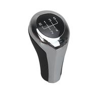 FHUWAZ Car Gear Knob for BMW 1 3 5 6 Series E30 E36 E39 E46 X5 E53 E60 E63 X3 E83 X1 E84 E90 E91 Pen Arm Head Ball Gearknob Chromed Gear Shift Knob(Chrome 5Speed)