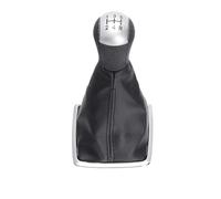 FHUWAZ Car Gear Knob for Focus 2 MK2 2005 2006 2007 2008 2009 2010 2011 5 Speed Car Gear Shift Knob Lever Stick Boot Cover Gaiter Accessory(Silver 5 Speed)