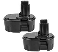 Fhybat 2 Packs 3600mAh Ni-Mh 14.4 Volt DC9091 DW9094 Battery Replacement for Dewalt 14.4V Batteries XRP DC9091 DW9094 DW9091 DC9094 DE9091 DE9092 DE9038(Black)