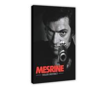 FHYTKC Mesrine Killer Instinct Canvas Poster Wall Art Decor Print Picture Paintings for Living Room Bedroom Decoration 08x12inch(20x30cm)