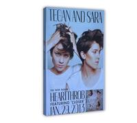 FHYTKC Tegan En Sara Heartthrob Canvas Poster Wall Art Decor Print Picture Paintings for Living Room Bedroom Decoration 24x36inch(60x90cm)