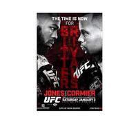 FHYTKC UFC 182 Jon Jones Vs Daniel Cormier Bitter Rivals Canvas Poster Bedroom Decor Landscape Office Room Decor Gift 16x24inch(40x60cm)