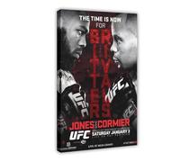 FHYTKC UFC 182 Jon Jones Vs Daniel Cormier Bitter Rivals Canvas Poster Bedroom Decor Landscape Office Room Decor Gift 12x18inch(30x45cm)