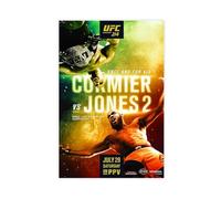 FHYTKC UFC 214 Jon Jones Vs Daniel Cormier 2 Rematch Light Heavyweight Championship Title Fight Poster Canvas Poster Bedroom Decor Landscape Office Room Decor Gift 12x18inch(30x45cm)