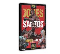 FHYTKC UFC 239 Jon Jones Vs. Thiago Santos Poster Canvas Poster Bedroom Decor Landscape Office Room Decor Gift 20x30inch(50x75cm)