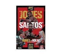 FHYTKC UFC 239 Jon Jones Vs. Thiago Santos Poster Canvas Poster Wall Art Decor Print Picture Paintings for Living Room Bedroom Decoration 24x36inch(60x90cm)