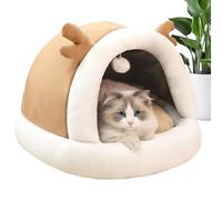 FI SE FILE CAT POD -37/36.5/32.5 Warm Wool Retreat | Durable Sleeping House Fabric with Padded Cushion for Small Large Large Pets and Calm Sleep Use Conditions in