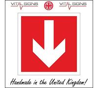 FI216 Arrow Down Below Here Sign White On Red Direction Construction Workshop 150mm x 150mm 3mm Standard Foamex Foamboard