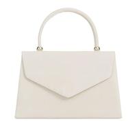 fi9® Retro Suede Tote Style Wedding Ladies Party Prom Evening Clutch Hand Bag Purse (Ivory)