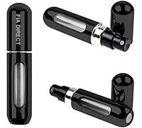 Fia Direct 6ML Perfume Atomiser Aftershave Travel Refillable Bottle Portable Handbag Spray-Nicotine Free (Black)
