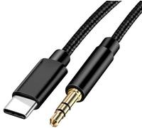 Fia Direct USB C to 3.5mm Audio Aux Jack Cable Type C to 3.5mm Headphone Car Stereo Cord Compatible with Android, USB-C to 3.5mm Aux Cable Adapter for Headphones Digital Audio converter