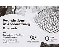 FIA Foundations in Taxation FTX FA2019 : Passcards