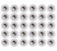 Fiab 30pcs Round Adhesive Electrodes 26 mm, Button / Spring Electrostimulators for Treatments for Face, Breast and ECG and EMG Sensors