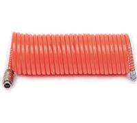 FIAC Coiled Air Hose Complete with Universal Fittings Outer Diameter 8mm Internal 6mm Length 10 Metres