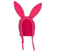 Fiacafyo Bob's Louise Rabbit Ear Hat Cosplay Burgers Beanie Windproof Rabbit Long Ears Cap Halloween Winter Bunny Ears Hat (A-Kids, S)