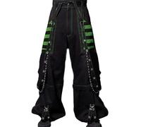 Fiacafyo Women Vintage Baggy Jeans Grunge Gothic Tripp Pants Punk Goth Wide Leg Denim Pants Y2k Loose Casual Jeans Streetwear