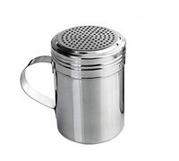 Fiacvrs 1/2pcs Stainless Steel Spice Dispenser Shaker With Handle, Sugar Seasoning Container Bottles, Dredger Shaker For Barbecue Powder Salt Outdoor BBQ(2pcs M)