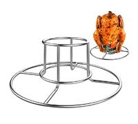 Fiacvrs Beer Can Chicken Holder, Rib Rack For Smoking, BBQ Chicken Rack Smoker Stand Bbq Tool Grill Stainless Steel Holder For Outdooor Indoor Cooking Grill(size:7.5x2.8inch)