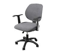 Fiacvrs Computer Office Chair Covers Stretch Universal Desk Chair Slipcovers Separate Removable Rotating Armchair Cover Protectors
