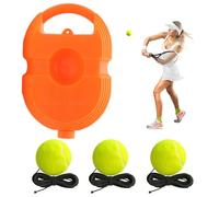 Fiacvrs Tennis Trainer Set with 3pcs Rebound Balls, Reflex Ball and Tennis Trainer for Outdoor Fun, Solo TennisTraining Equipment for Self-Pracitce, Spring Ball on a String