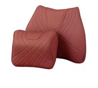 Fiakaon Car Headrest Fit For Mercedes Fit For Benz S400 S450 S500 S480 S350 Nappa Leather Headrest Neck And Waist Support Removable Cover(A2 add B2 2pcs)