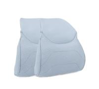 Fiakaon Fit For BYD Seal EV 2022 2023 Car Seat Neck Pillow Soft Leather Lumbar Support Car Headrest Neck Rest Cushion Removable Cover Seat Head Neck Support(Pillow blue 2PCS)