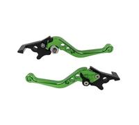 Fiakaon Motorbike Brake Levers Disc Brake Lever Left Drum Clutch Adjustable 6X CNC Universal Hand Fit for Motorbike Scooters Bike GY6 125 Brake Handle Lever(Green)
